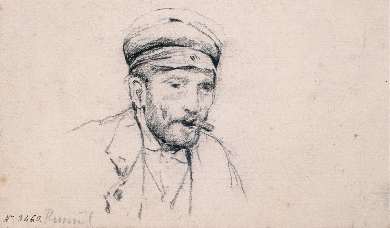 Estudio de un hombre de Santiago Rusiñol