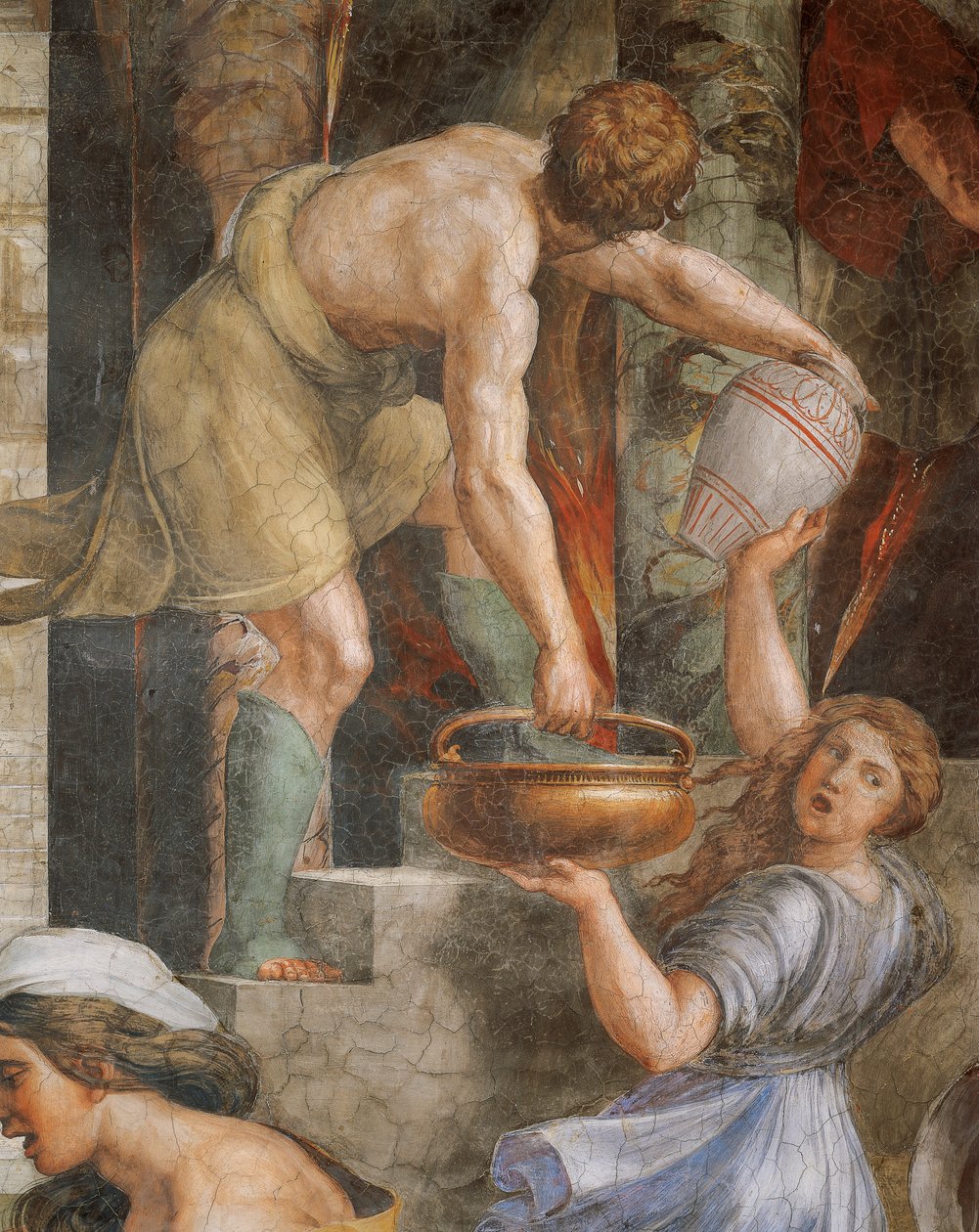 Incendio en el Borgo de Sanzio of Urbino (workshop) Raphael