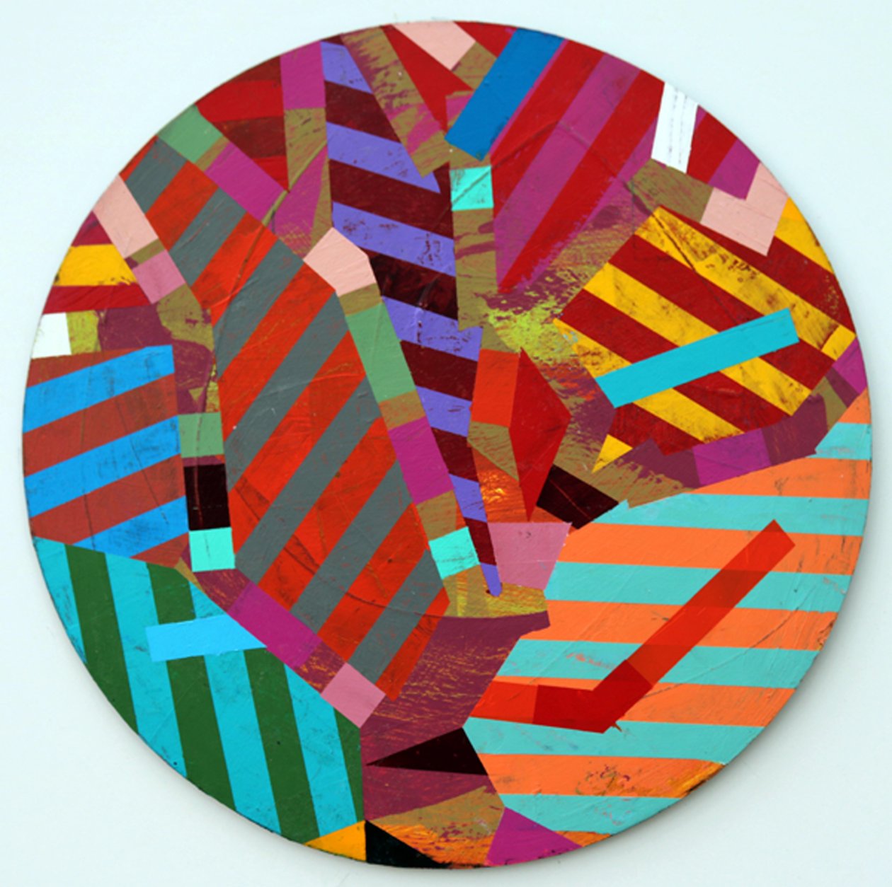 Twixt Heaven & Earth II-A (acrílico sobre tabla circular) de Sara Hayward
