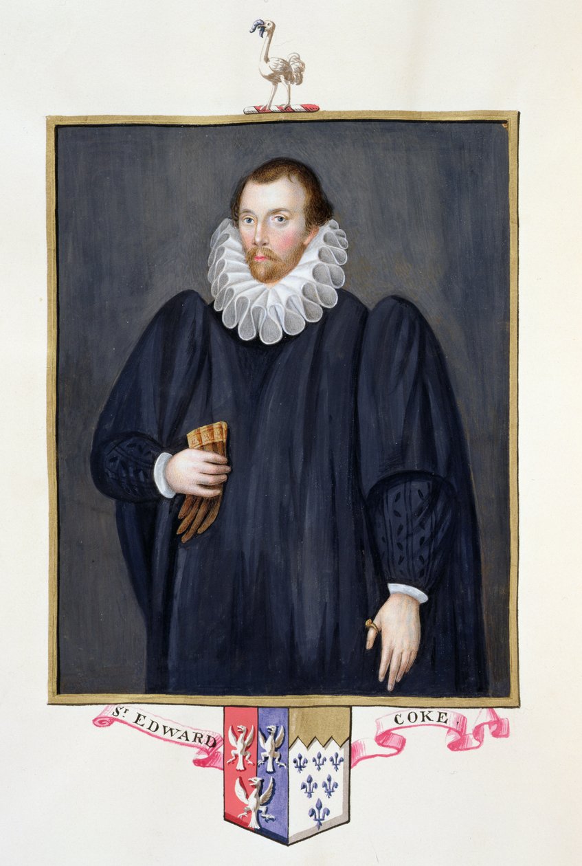 Retrato de Edward Coke (1552-1634) de 