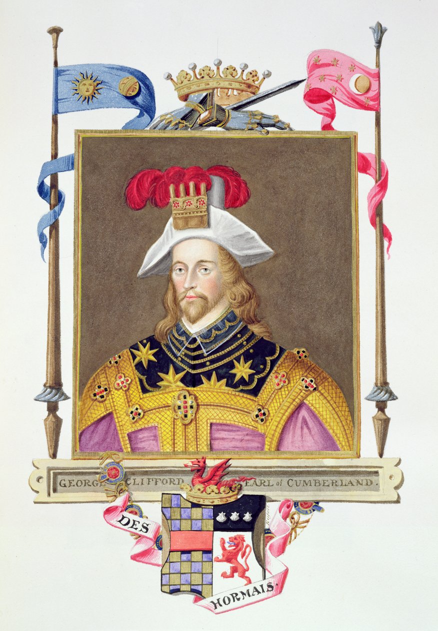 Retrato de George Clifford (1558-1605) 3er Conde de Cumberland de 
