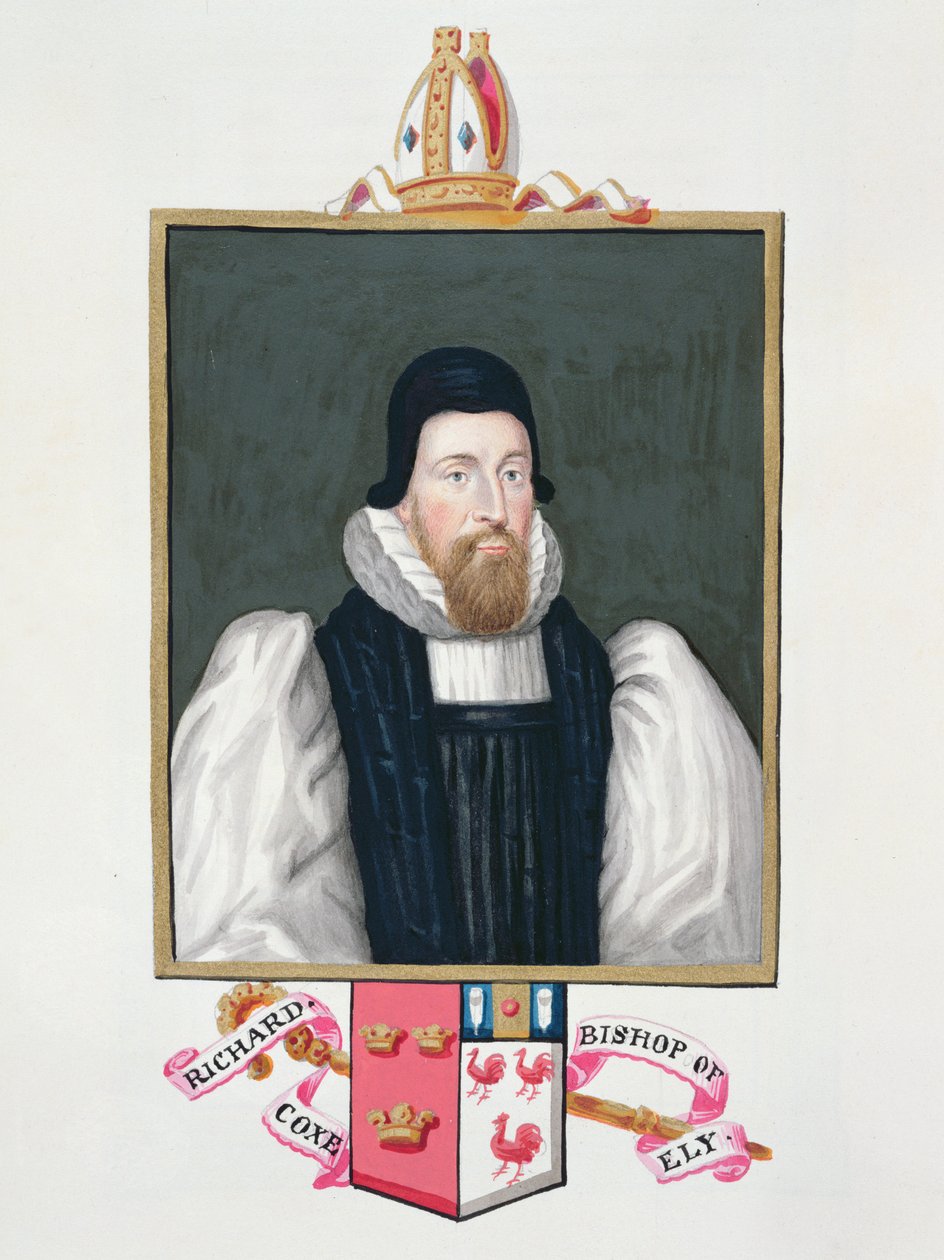 Retrato de Richard Cox (1500-81) Obispo de Ely de 