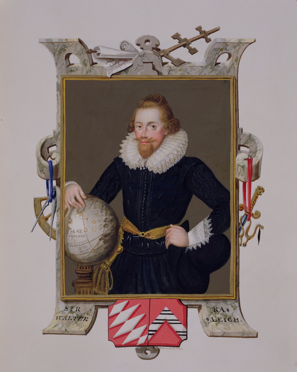 Retrato de Sir Walter Raleigh (c.1552-1618) de 