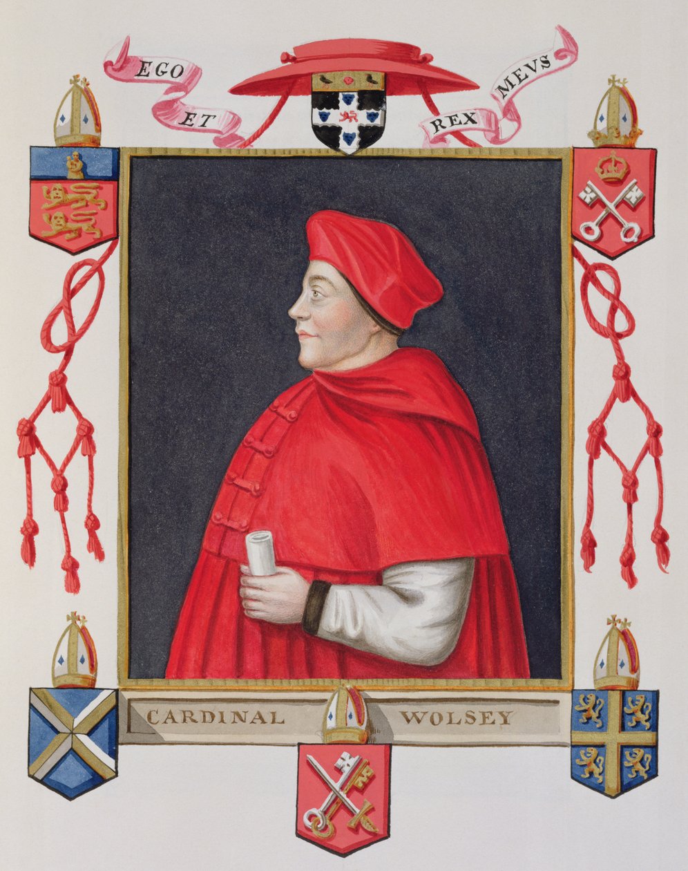 Retrato de Thomas Wolsey (c.1475-1530) Cardenal y Estadista de 