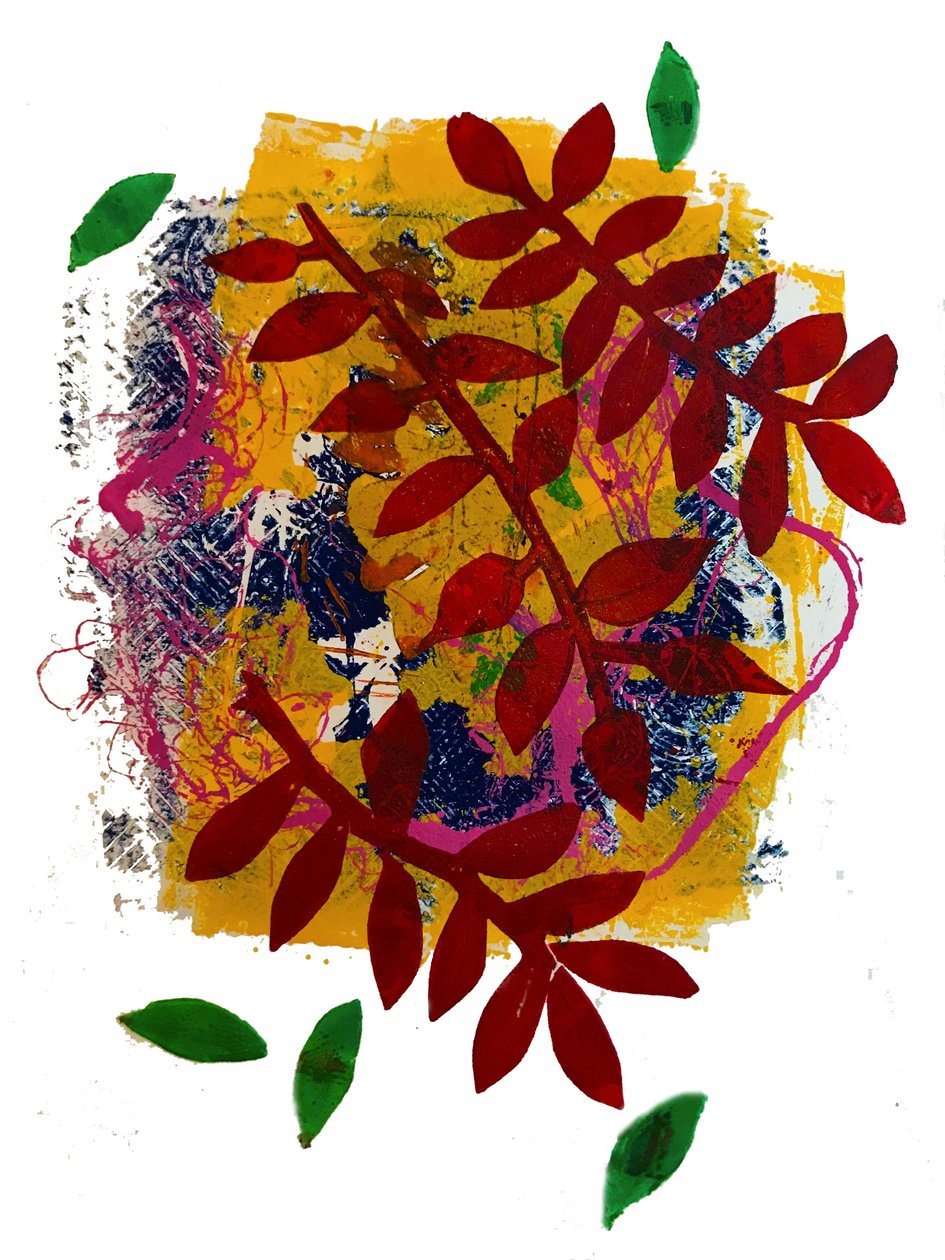 Hojas rojas de Sarah Thompson Engels
