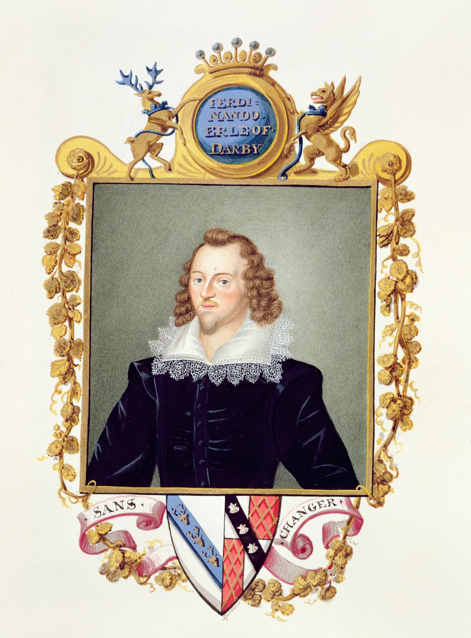Retrato de Ferdinando Stanley (1559-94) 5º Conde de Derby de Sarah Countess of Essex