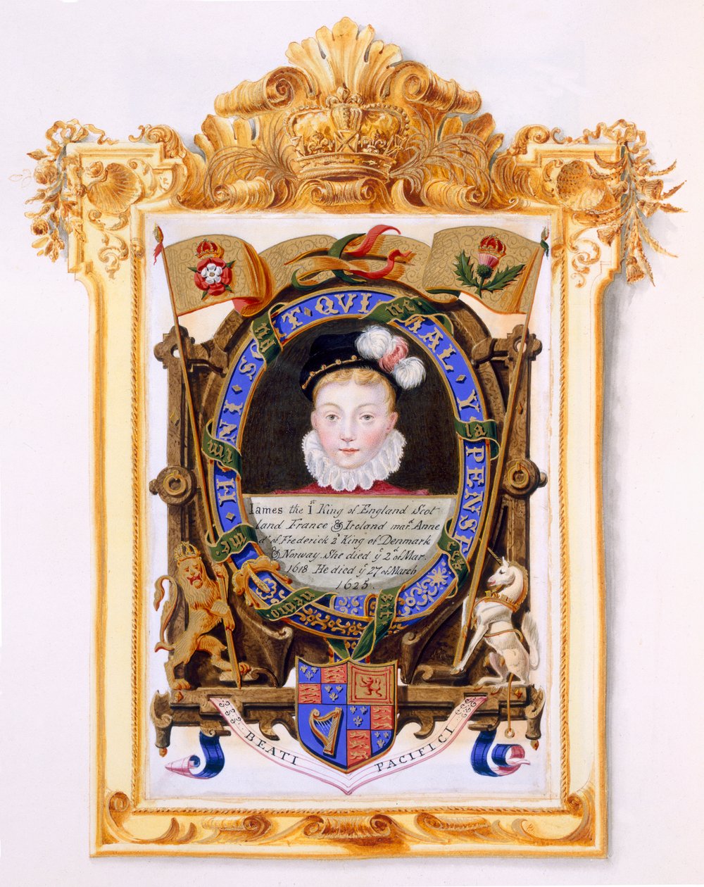 Retrato de Jacobo VI de Escocia (1566-1625) Luego Jacobo I de Inglaterra como niño c.1574 de 