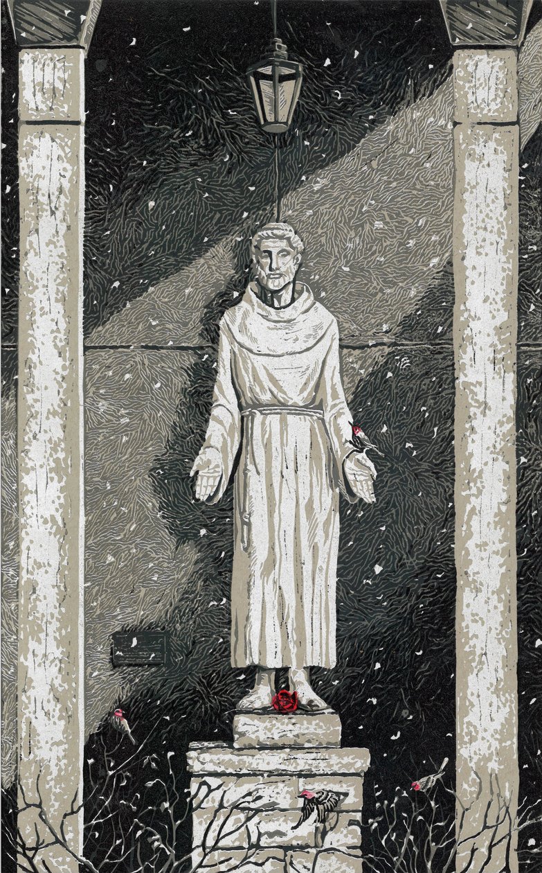 San Francisco en la nieve, 2023 (pintura) de Sarah Drummond