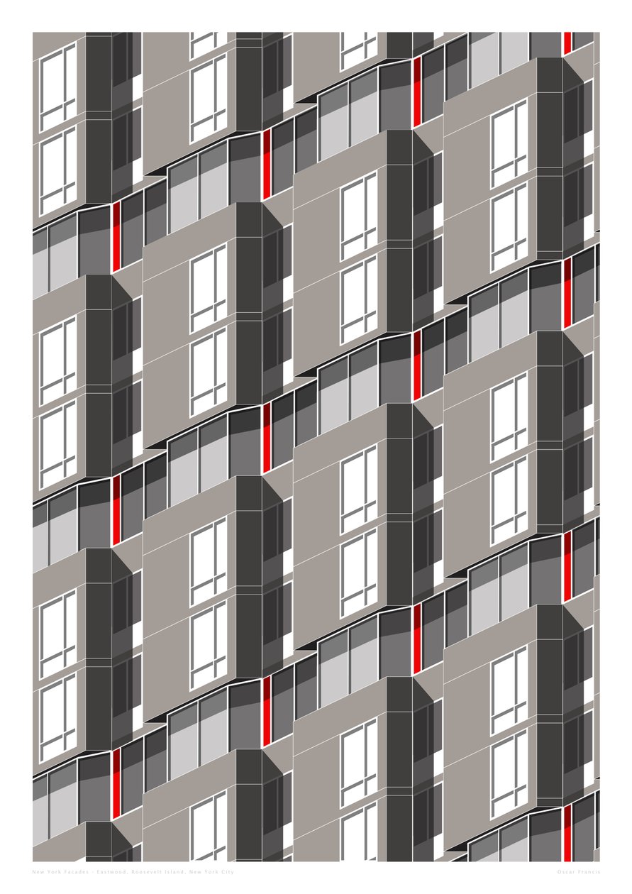 Eastwood, Roosevelt Island, Nueva York, 2015 (digital) de Sarah Evans