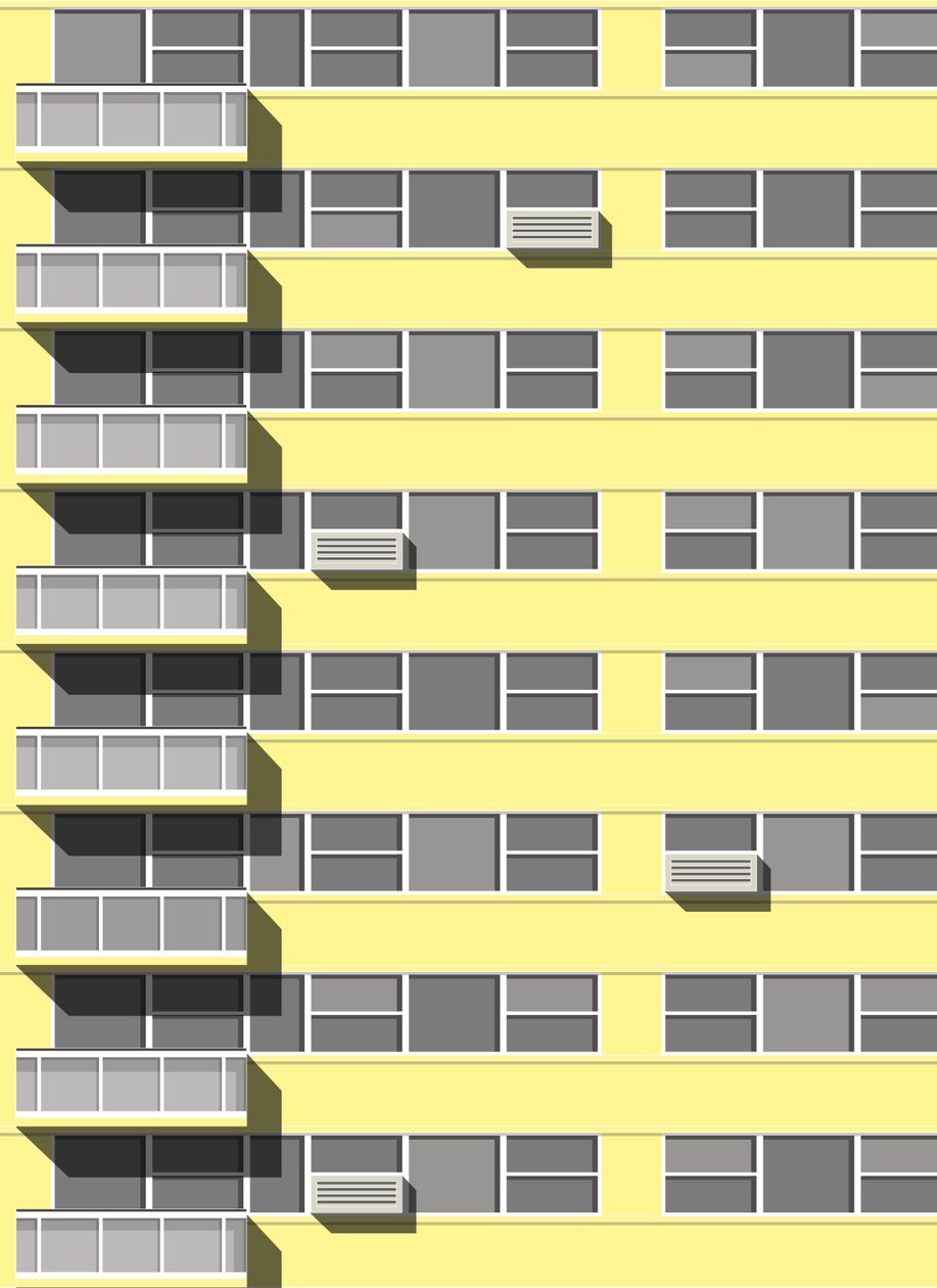 Apartamentos Manhattan, 2020 (digital) de Sarah Evans