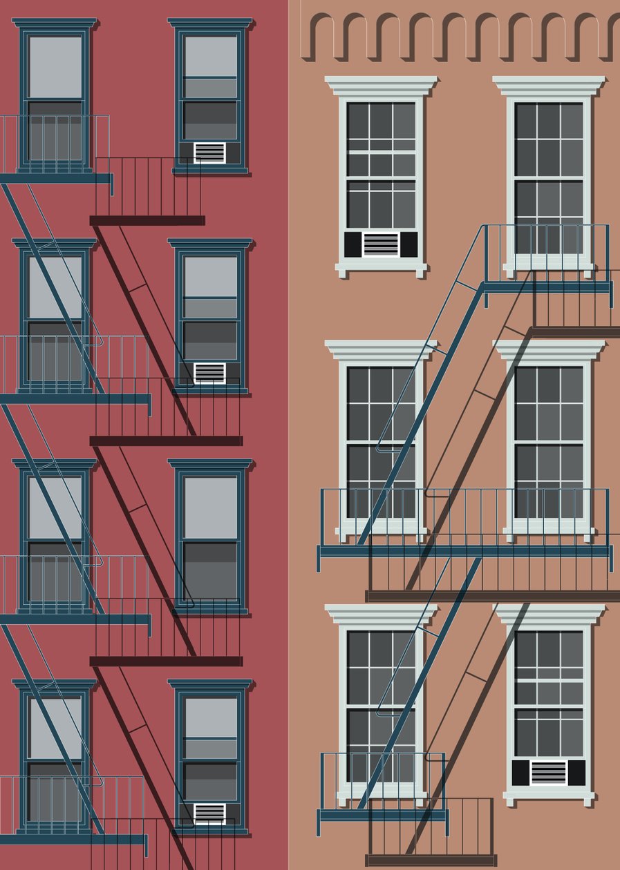 New York Town House, 2017 (digital) de Sarah Evans