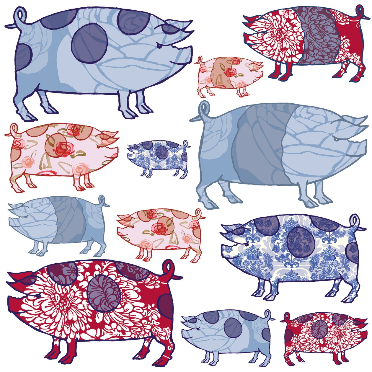 Cerdito en el medio, 2005 de Sarah Hough