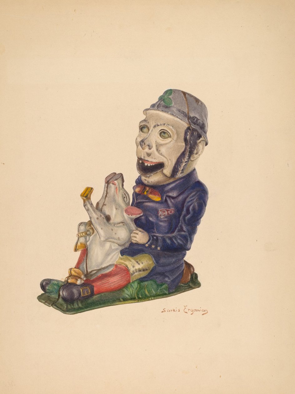 Banco de Juguete: Paddy y el Cerdo, c. 1938 de Sarkis Erganian