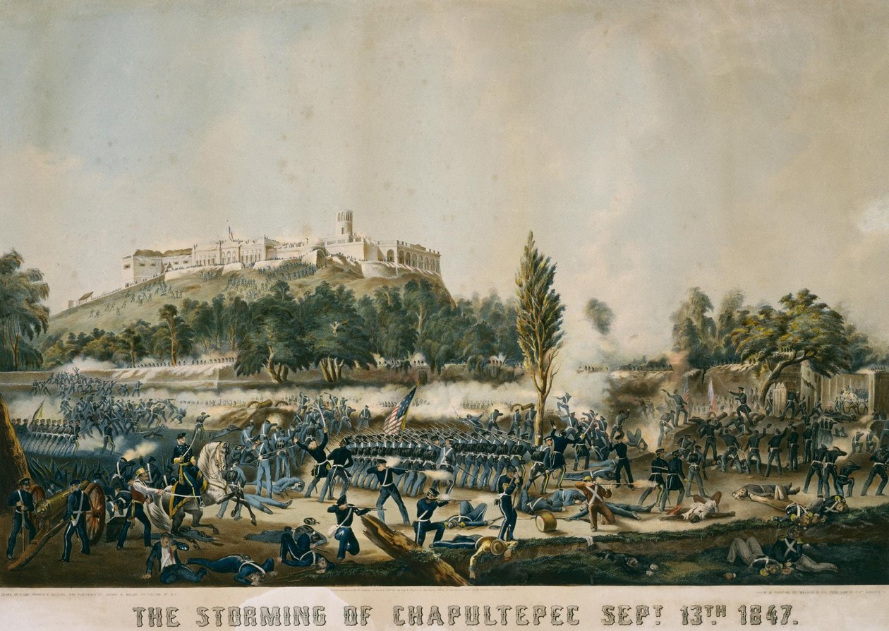 El asalto a Chapultepec 13 de septiembre de 1847 de Sarony and Major
