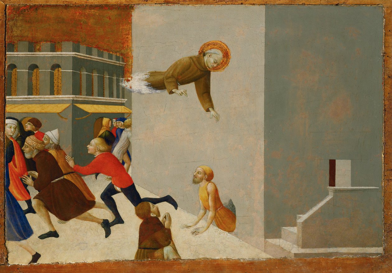 La beata Rasini libera a un pobre hombre de una prisión florentina ... de Sassetta (c.1392-1450)