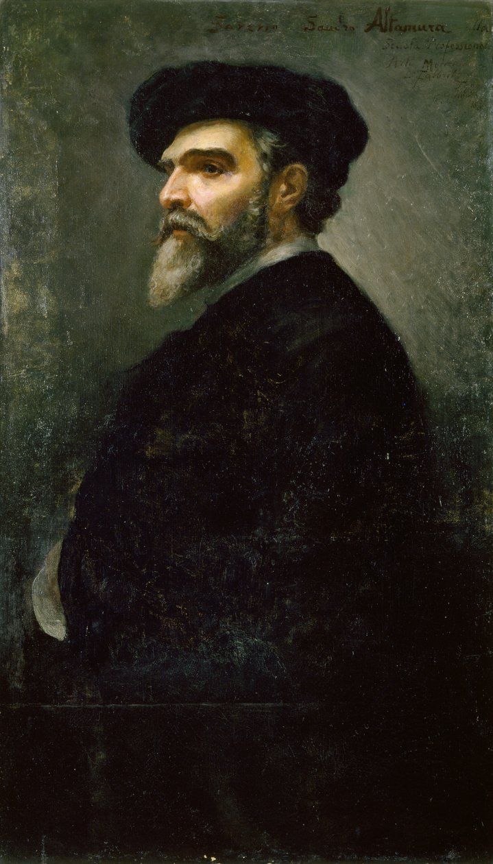 Autorretrato de Saverio Francesco Altamura (1822-1897) de Saverio Altamura