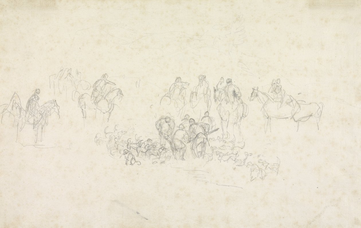 Boceto de caza: se ha ido a tierra de Sawrey Gilpin