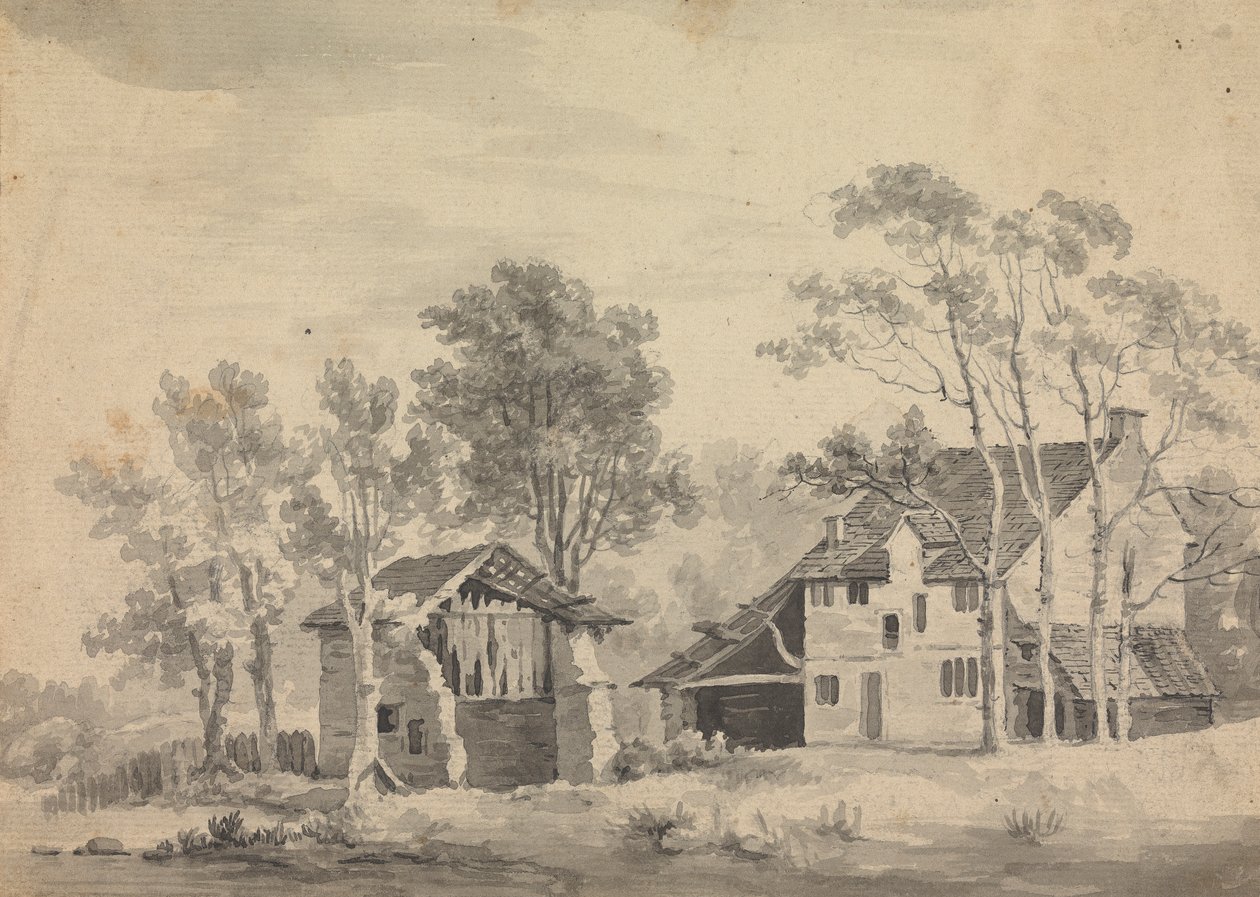Vivienda en la ribera de un río de Sawrey Gilpin