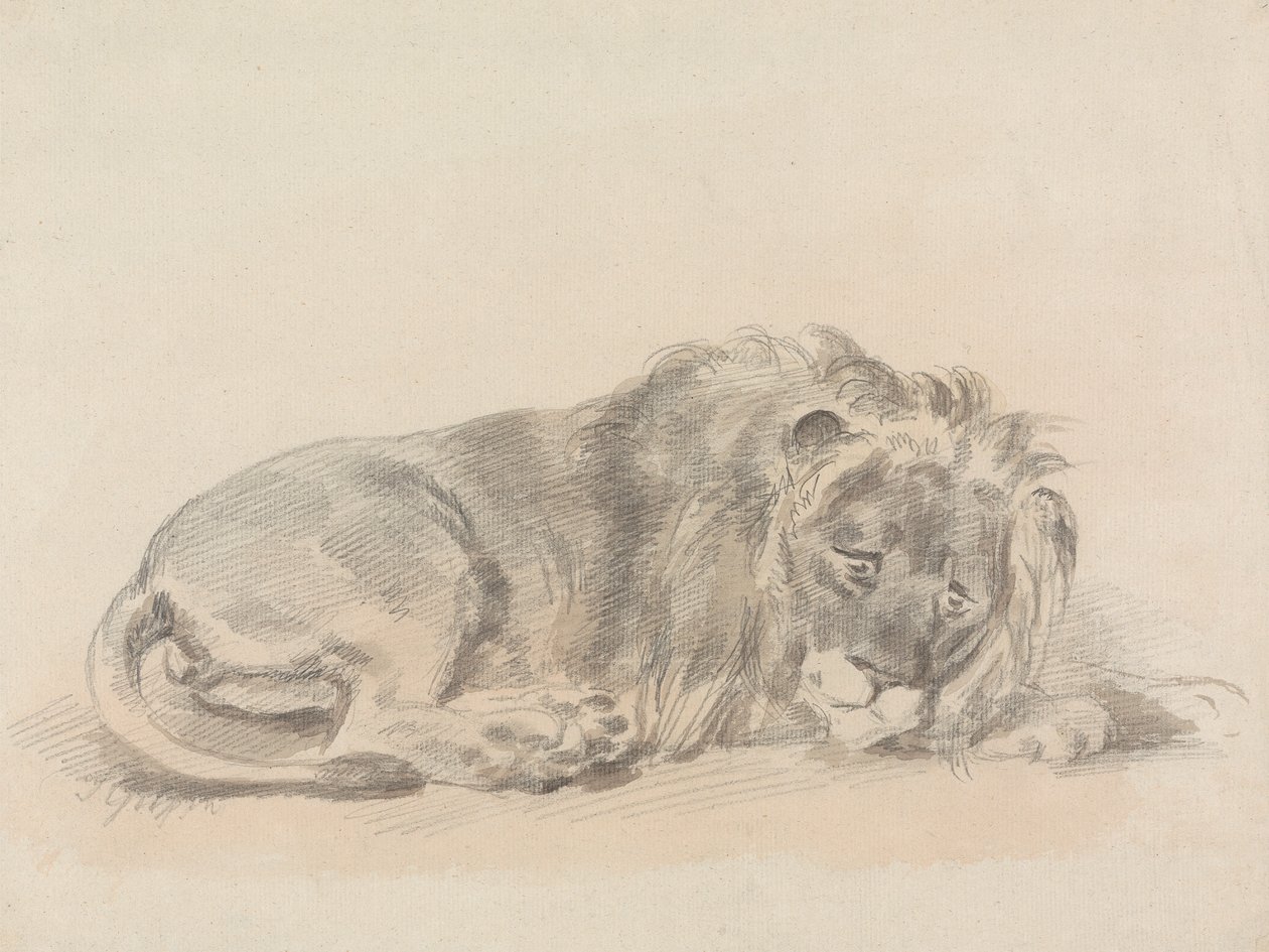 León tumbado de Sawrey Gilpin