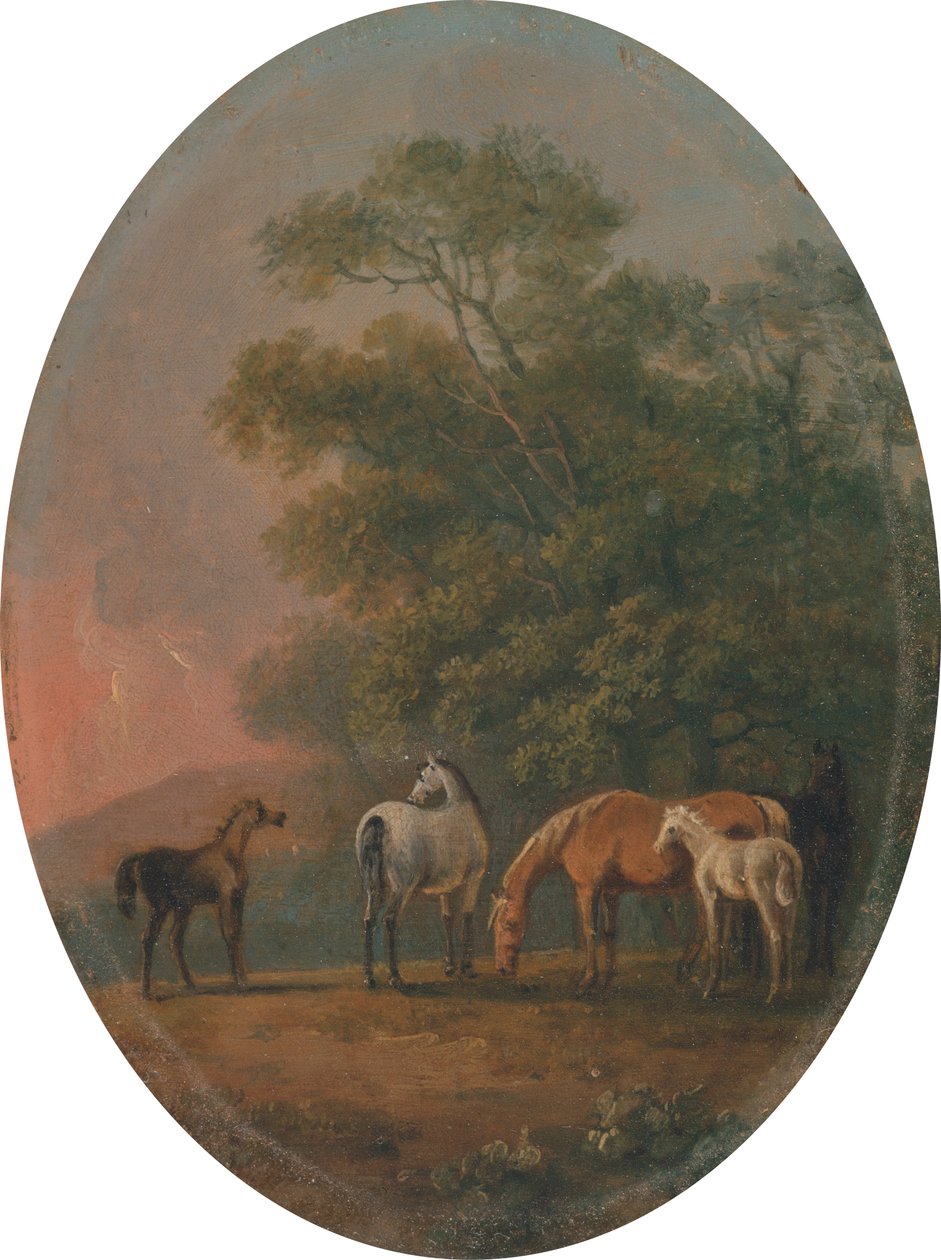 Yeguas y potros [1795, Royal Academy of Arts, Londres, catálogo de exposición]. de Sawrey Gilpin