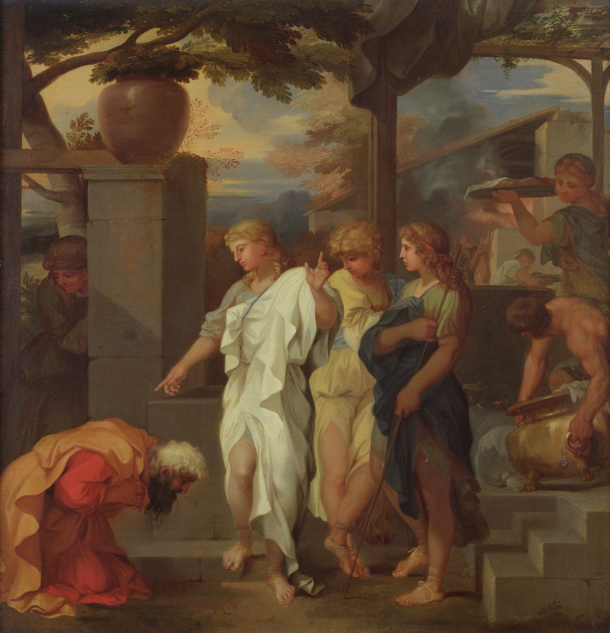 Abraham y los tres ángeles de Sébastien Bourdon