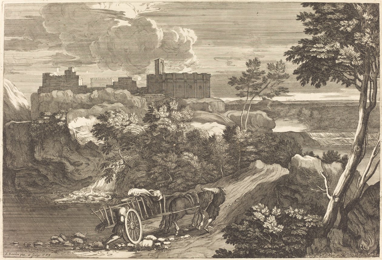 Paisaje con Carreta de Sébastien Bourdon