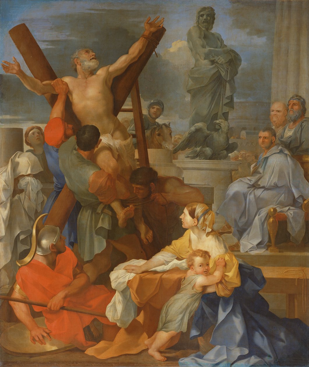 Martirio de San Andrés de Sébastien Bourdon