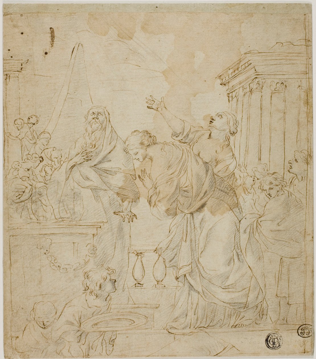 Sacrificio de la hija de Jefté de Sébastien Bourdon