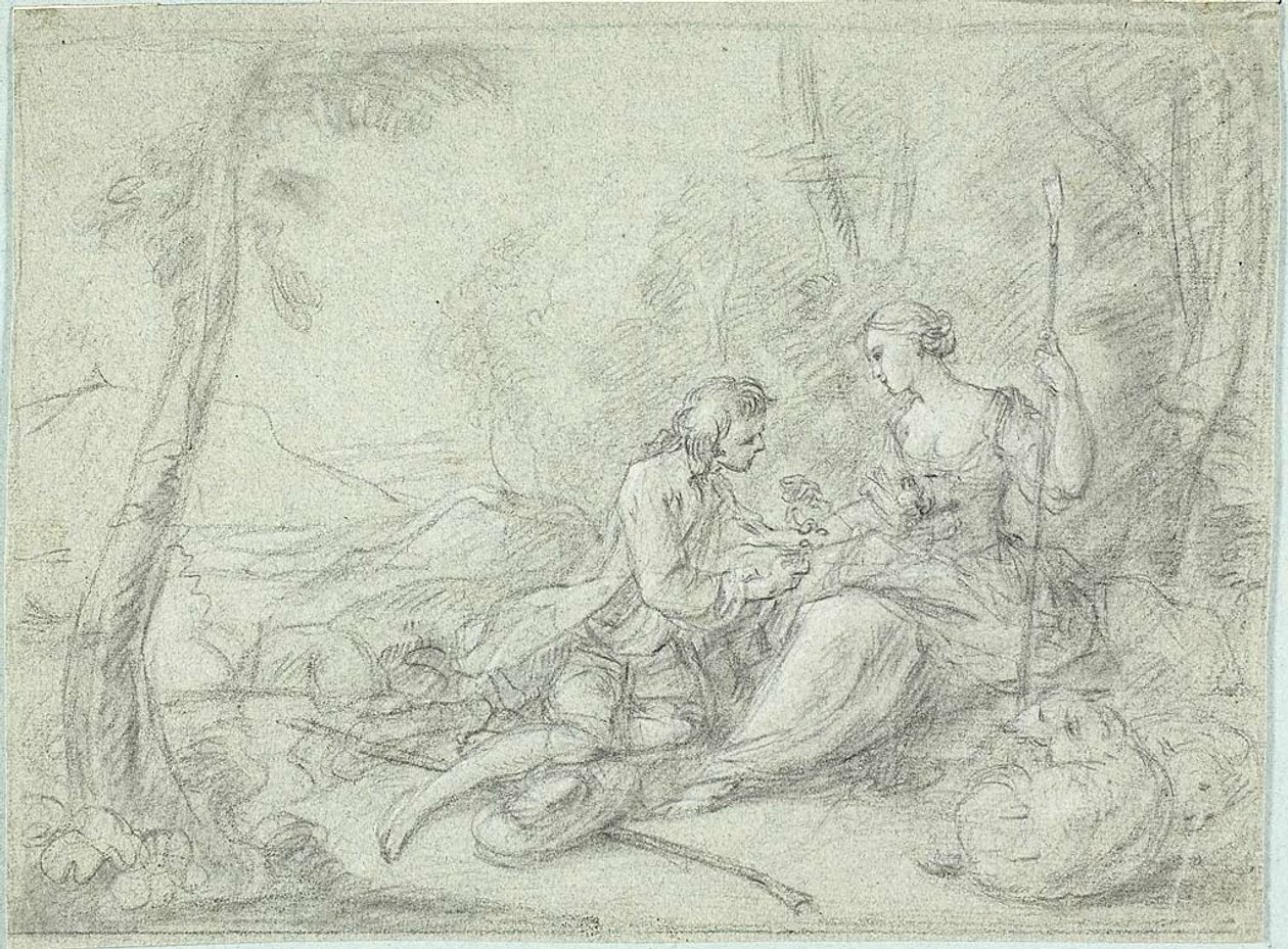 Pastor y Pastora de Sébastien Le Clerc the Younger