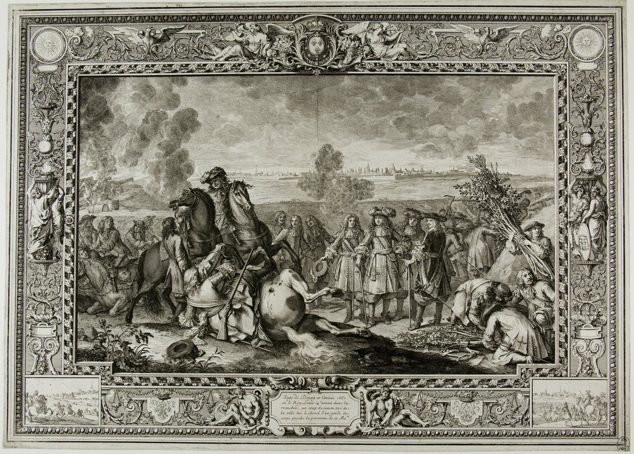 El sitio de Douai de 1667 de Sébastien Le Clerc the elder