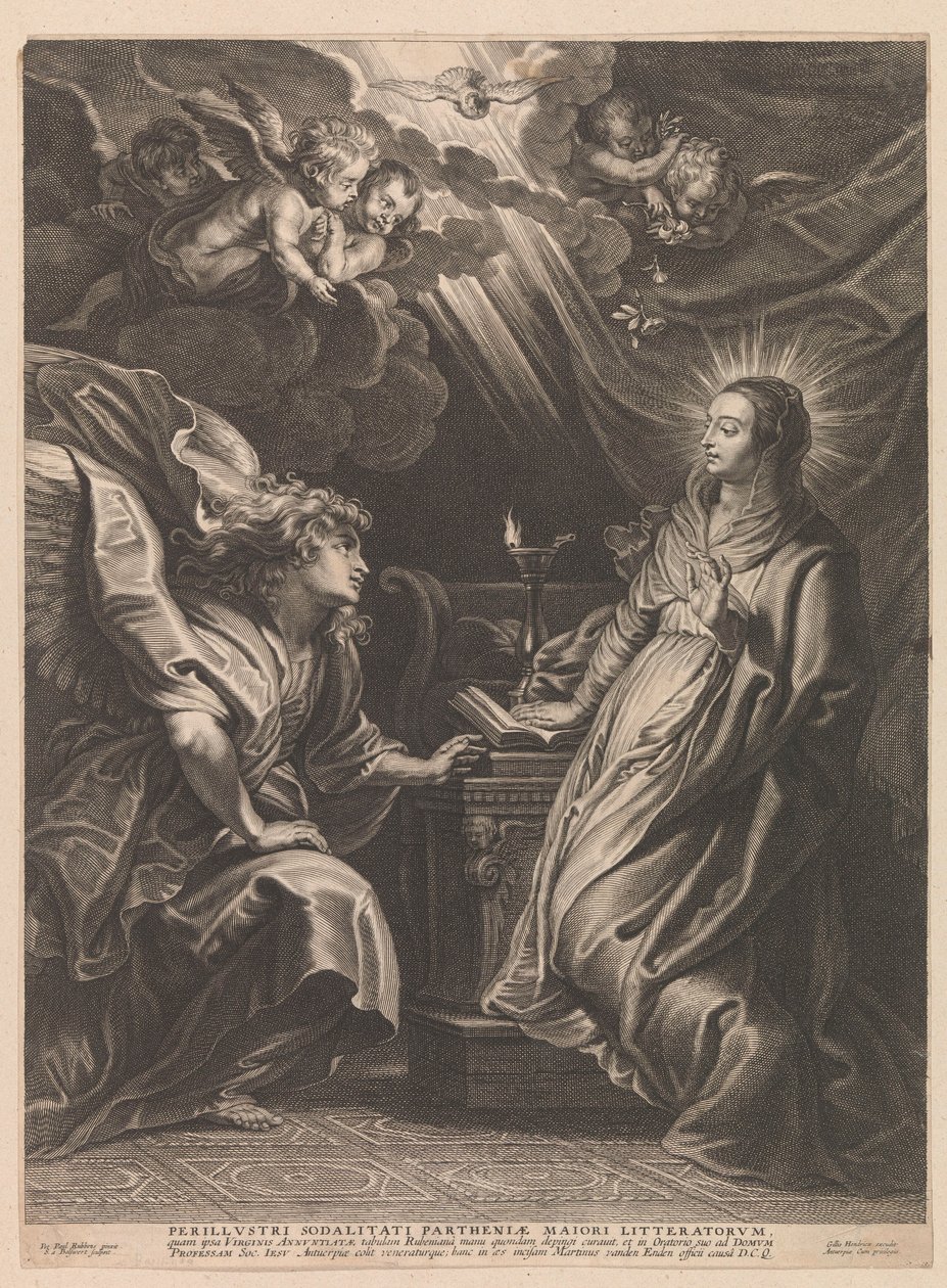 Anunciación de Schelte Adamsz. Bolswert