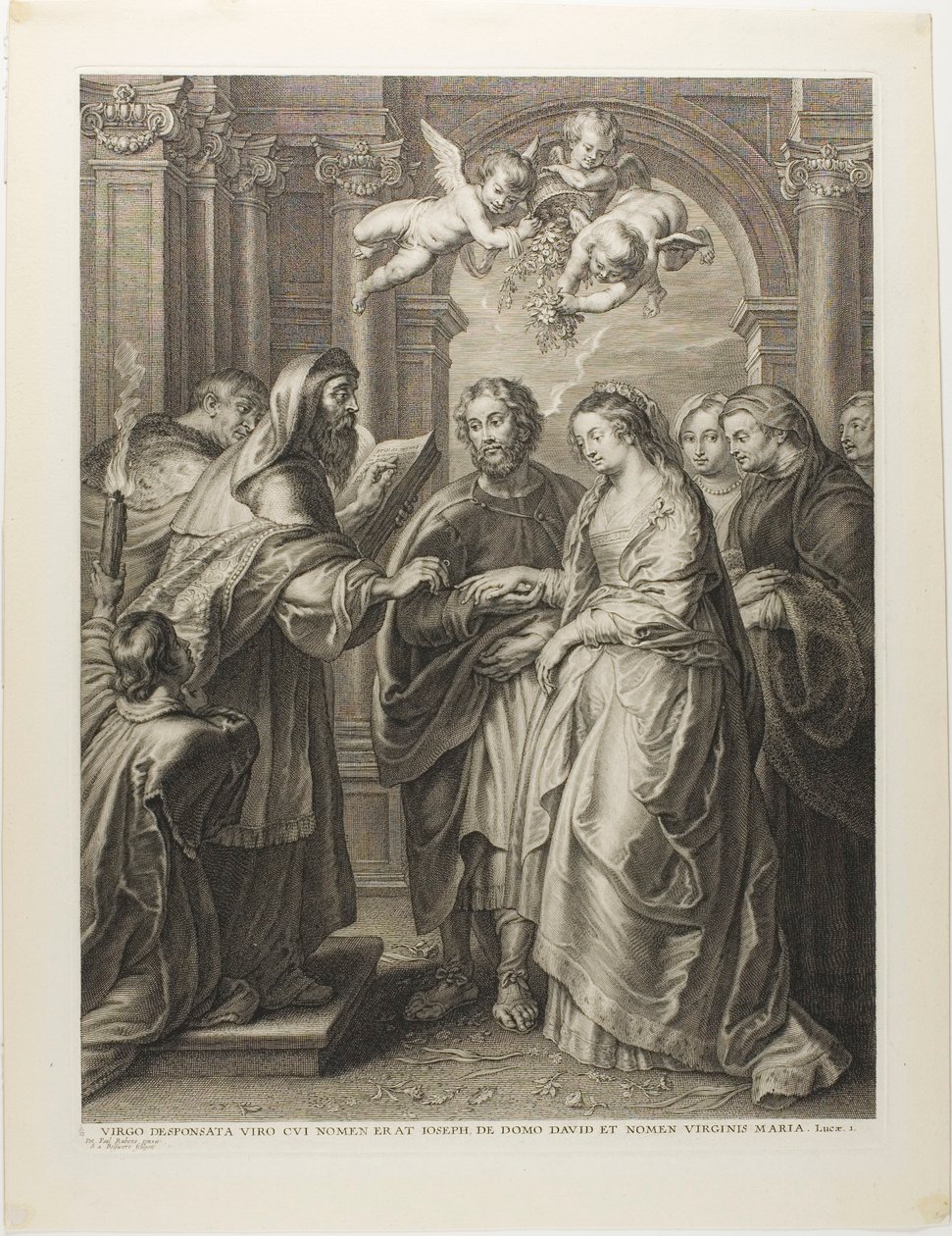 El matrimonio de la Virgen de Schelte Adamsz. Bolswert