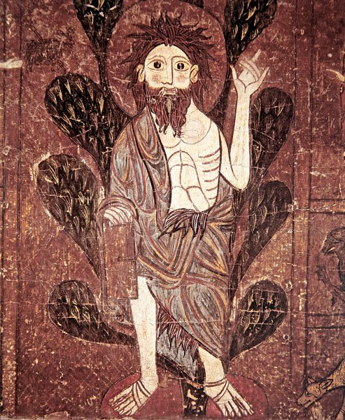 San Juan Bautista, del Frontal del Altar de Gesera, siglo XIII de School of Aragon
