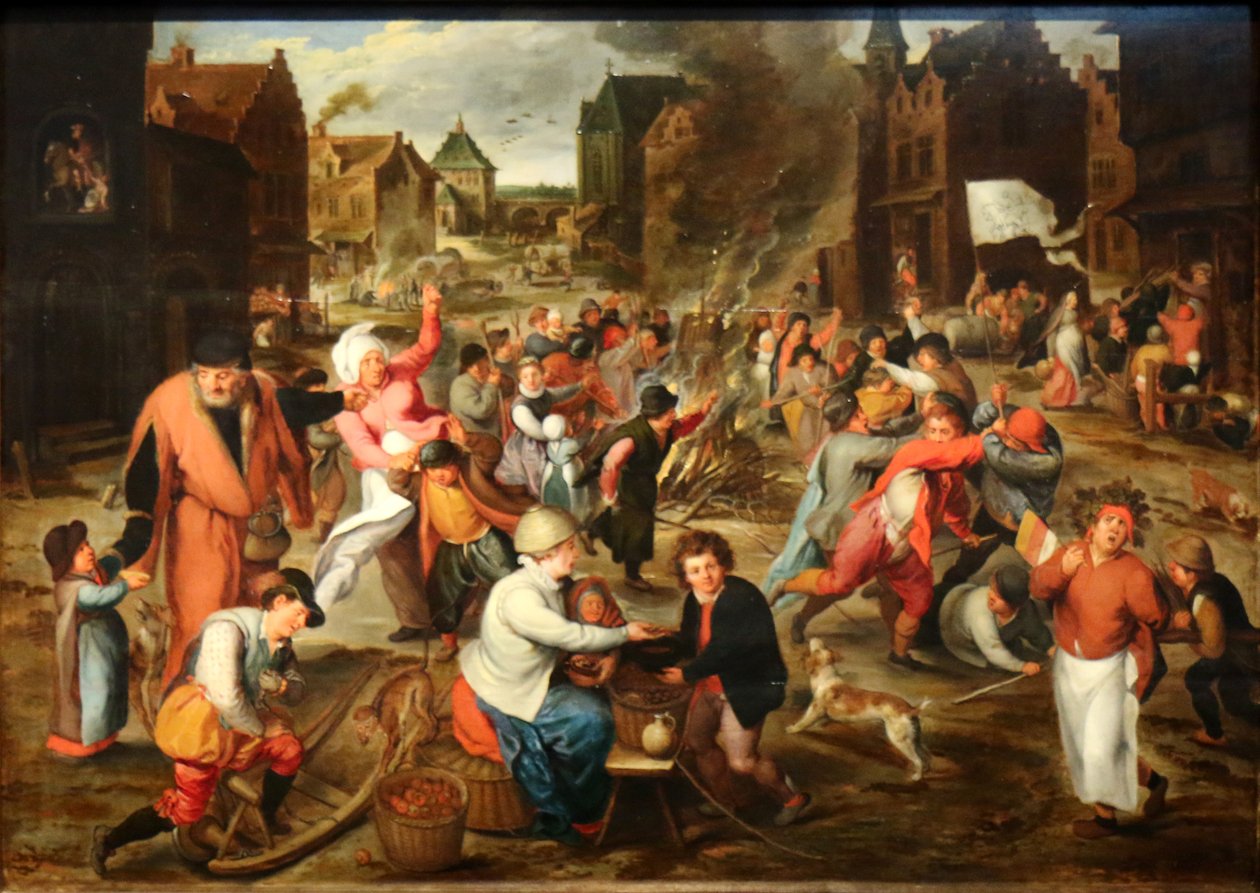 La fiesta de San Martín de School of Marten van Cleve