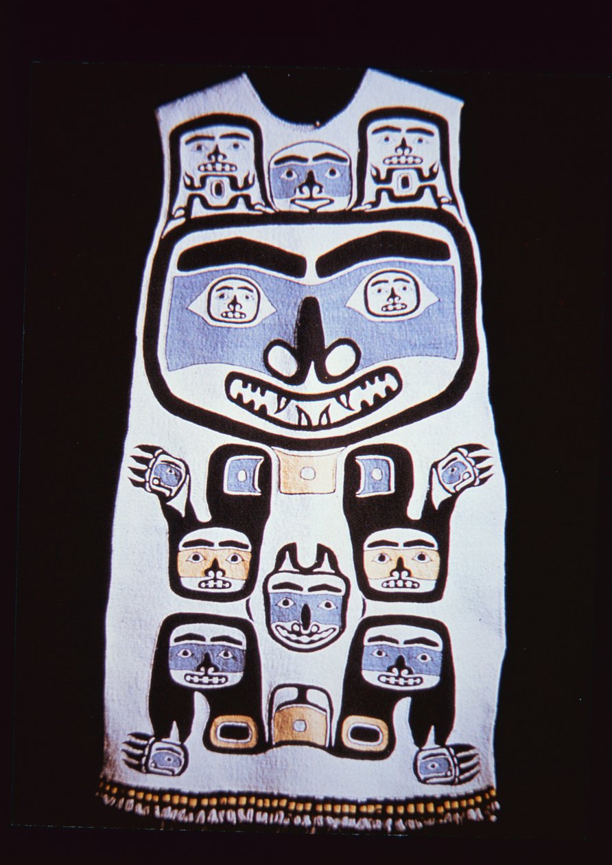 Vestido Chilkat, Tribu Tlingit de School American