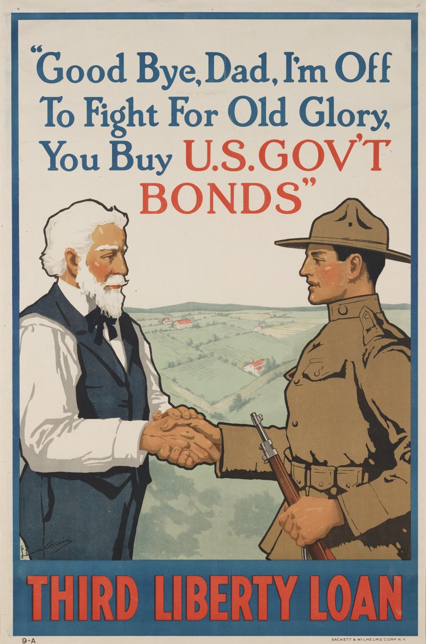 Adiós, papá, me voy a luchar por la vieja gloria. de School American