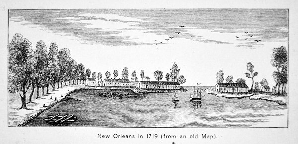 Nueva Orleans en 1719 de School American