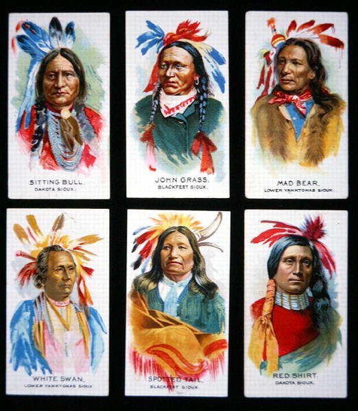 Seis líderes notables Sioux de School American