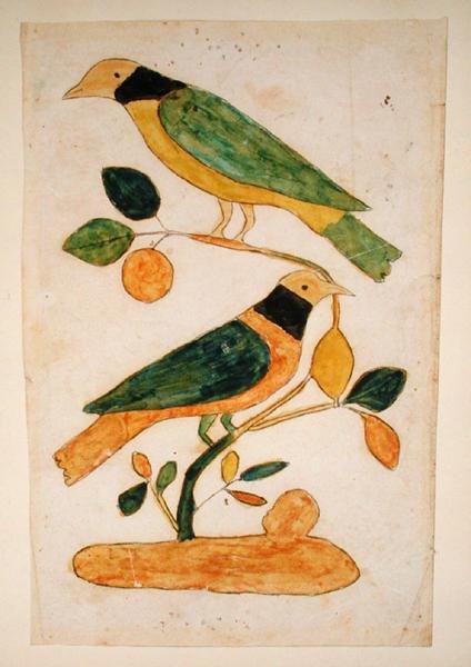 Dos pájaros de School American