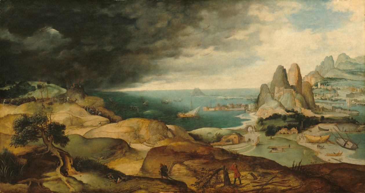 El martirio de Santa Catalina, c.1540 (óleo sobre contrachapado transferido de tabla) de School Antwerp