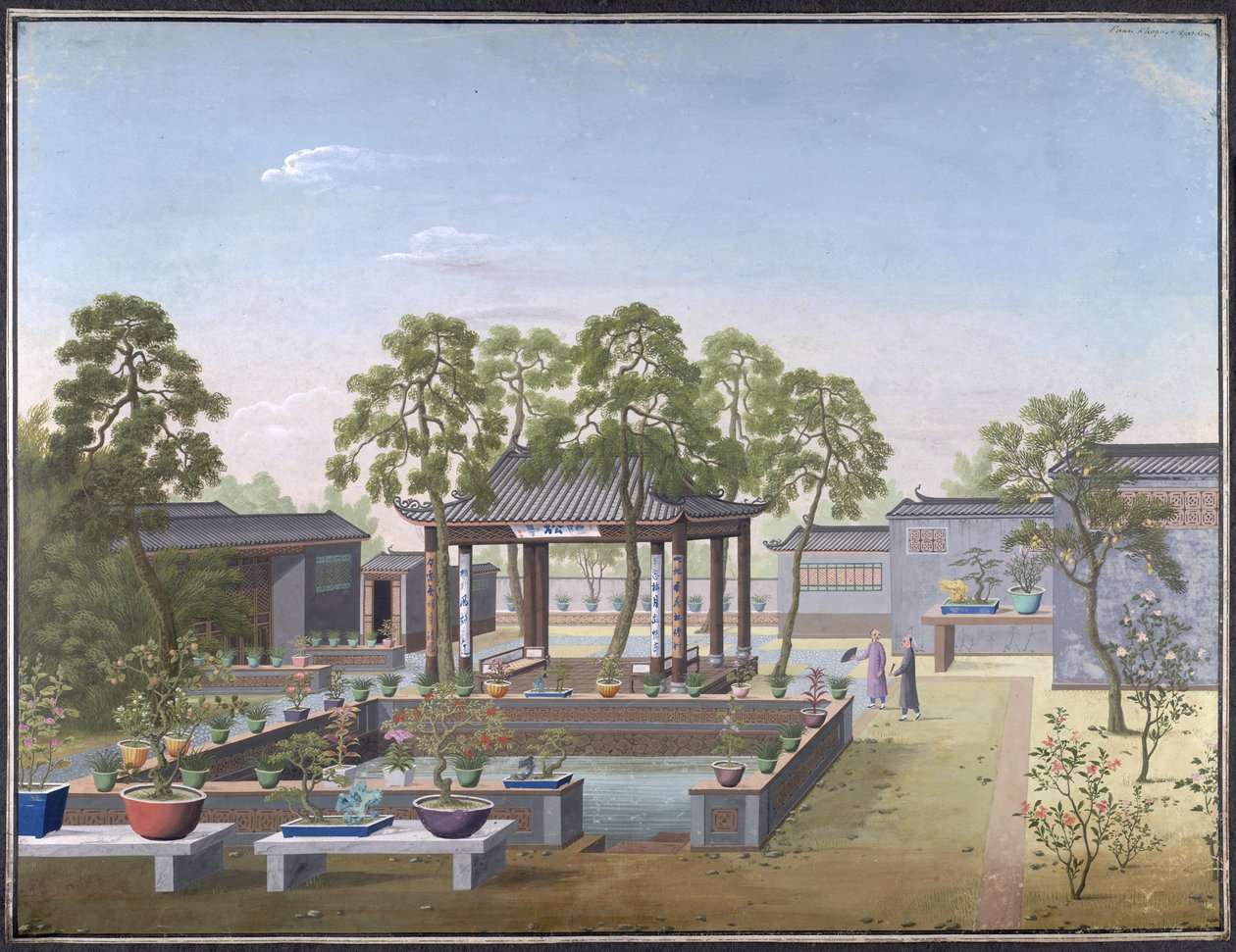 Add Or 2127 Dibujo del jardín de un comerciante chino de School Chinese