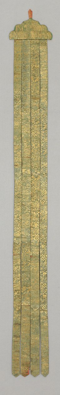 Banderola, c. siglo XVIII (brocado de seda) de School Chinese