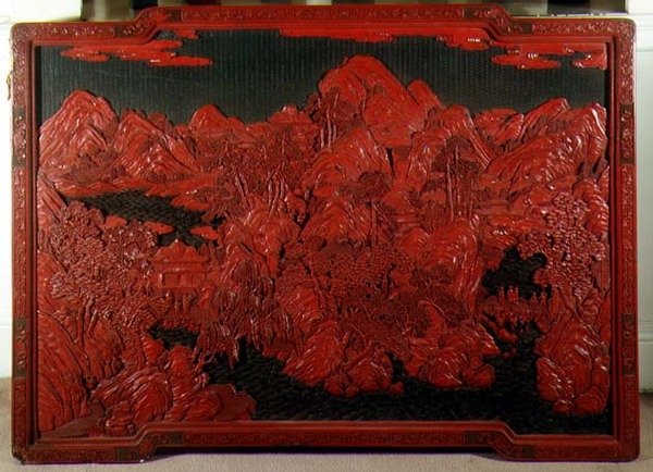 Placa de pared tallada sobre fondo verde de School Chinese