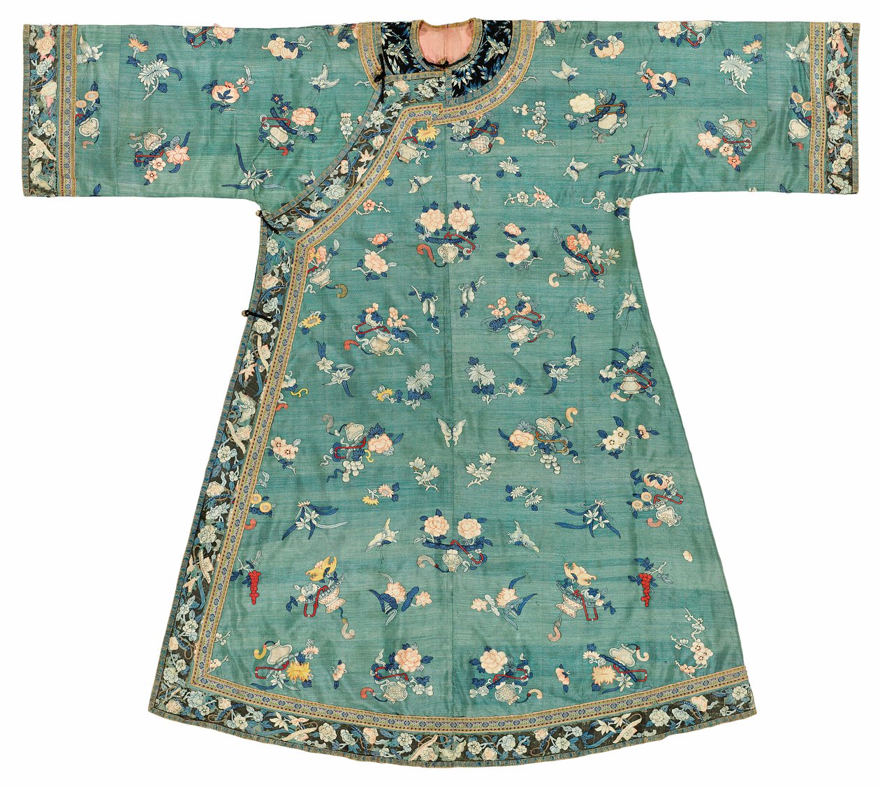 Túnica de dama de Kesi con fondo de jade, mediados del siglo XIX de School Chinese