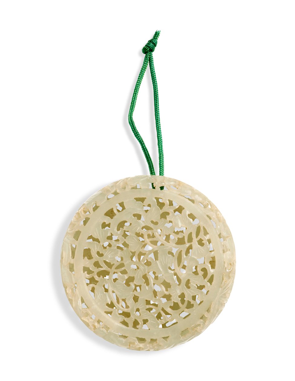 Perfume circular de dos partes reticulado (jade blanco) de School Chinese