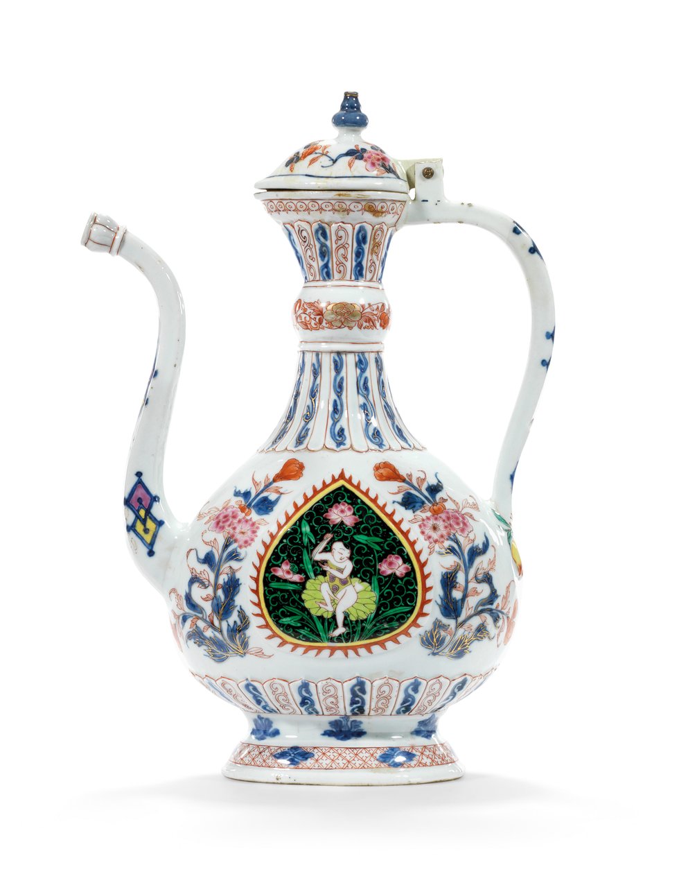 Jarra y tapa Rose-Imari para el mercado de Oriente Medio, segundo cuarto del siglo XVIII de School Chinese