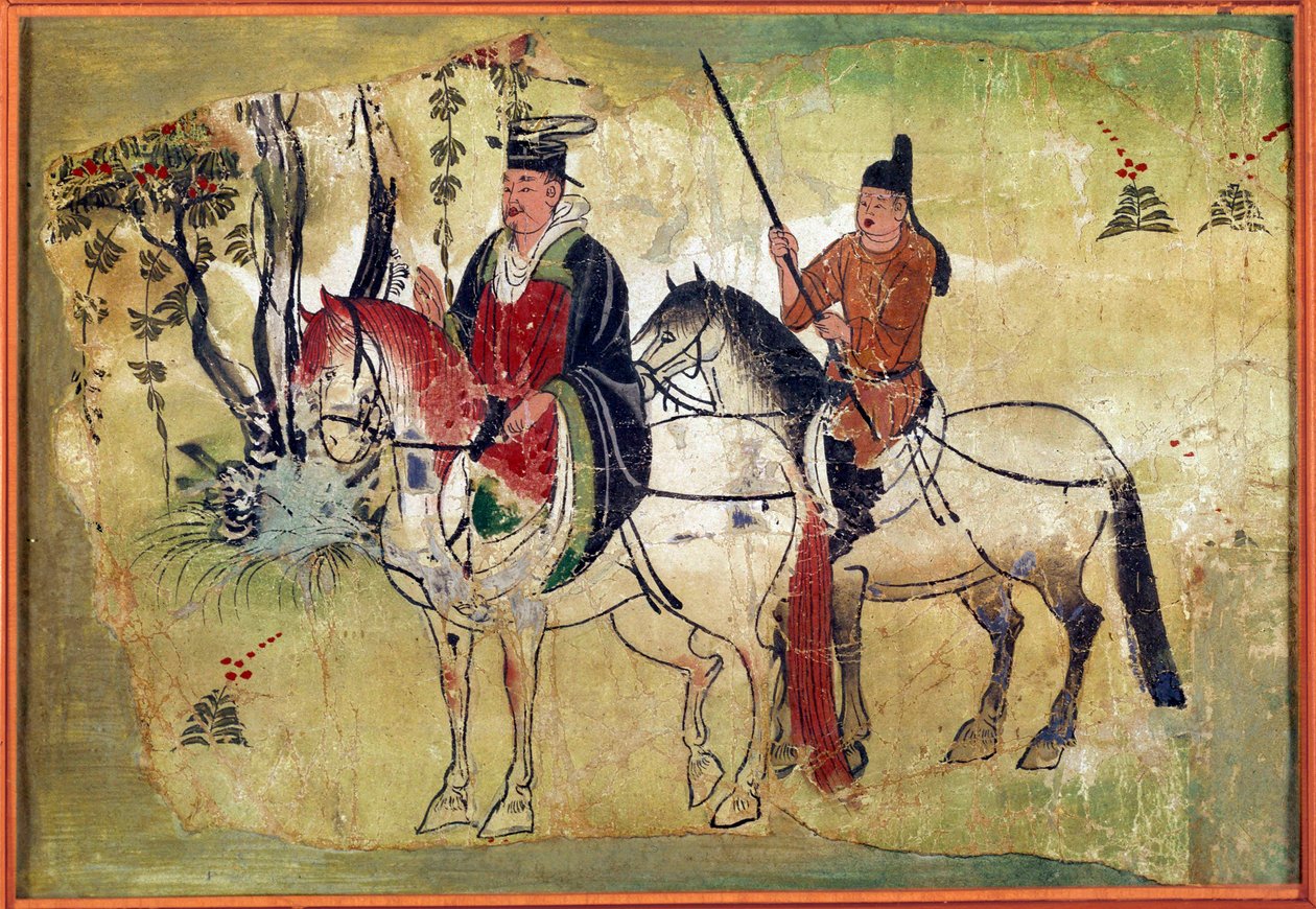 Los caballos celestiales de Fergana. Manuscrito tibetano de Touen Houang de School Chinese
