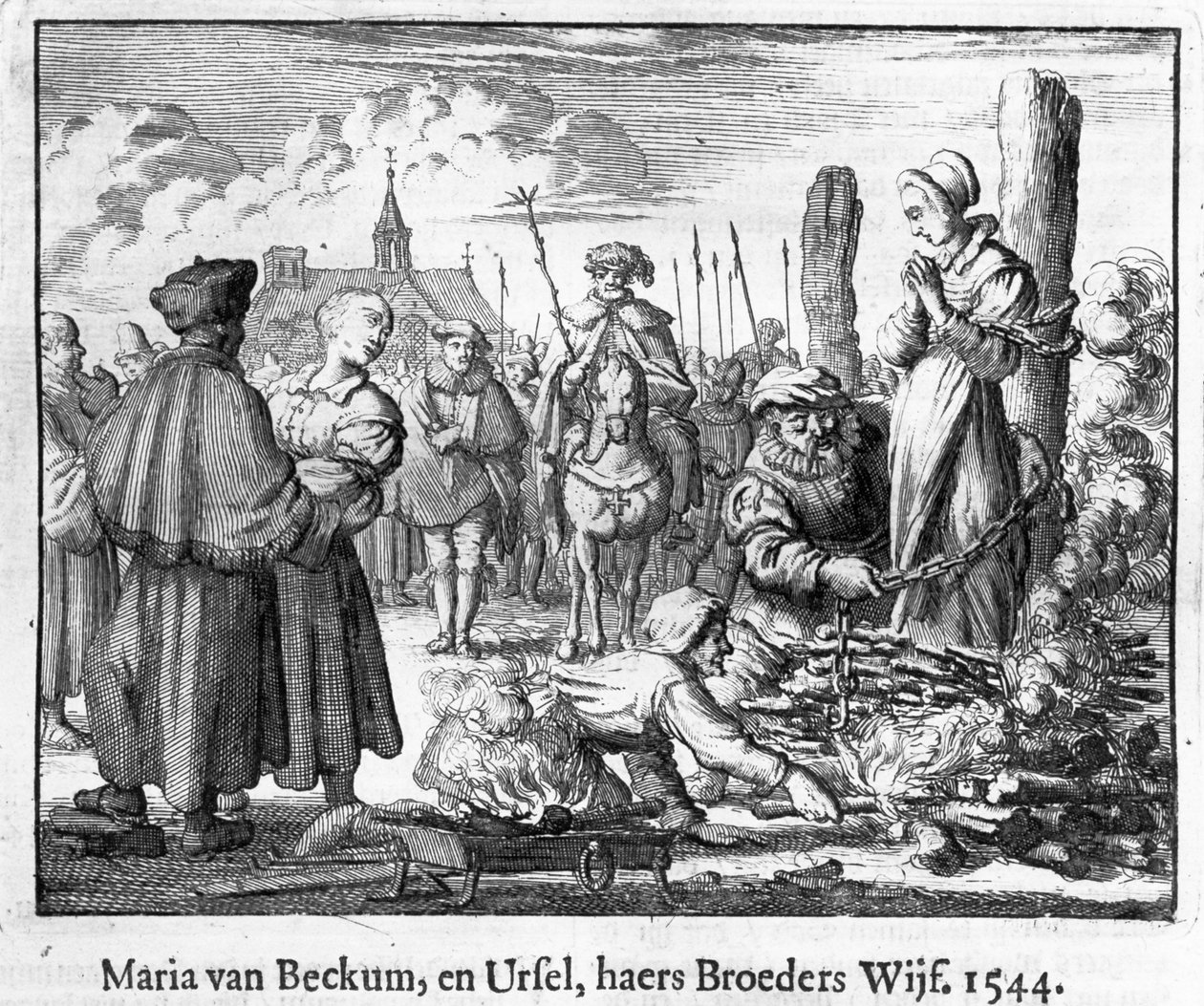 Quema de Maria y Ursula van Beckum, Deventer de School Dutch
