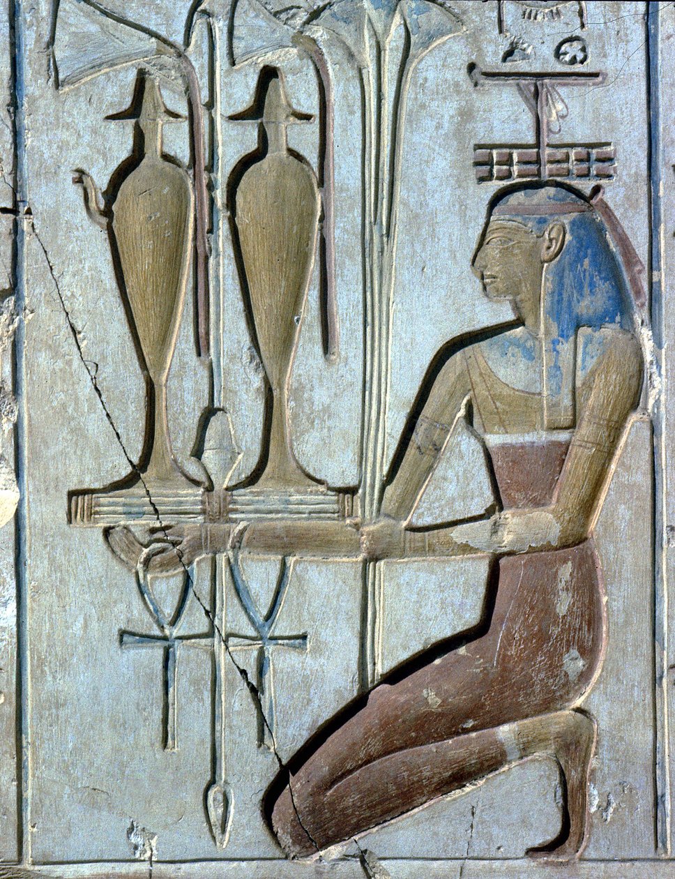Abydos: Templo de Seti I dedicado al dios Osiris. de School Egyptian