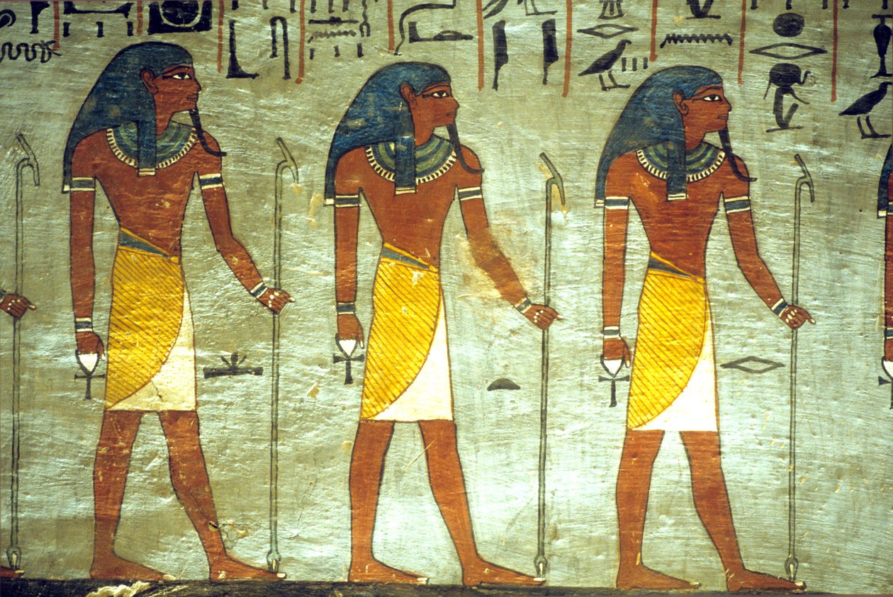 Antiguo Egipto, Pintura, Tumba de Ramsés I, Tebas, Dioses del inframundo de School Egyptian